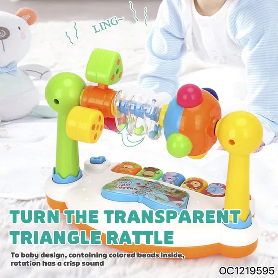 Wholesale Interactive Electronic Musical Keyboard Piano Baby Educational Hand Light Toys for Kids
