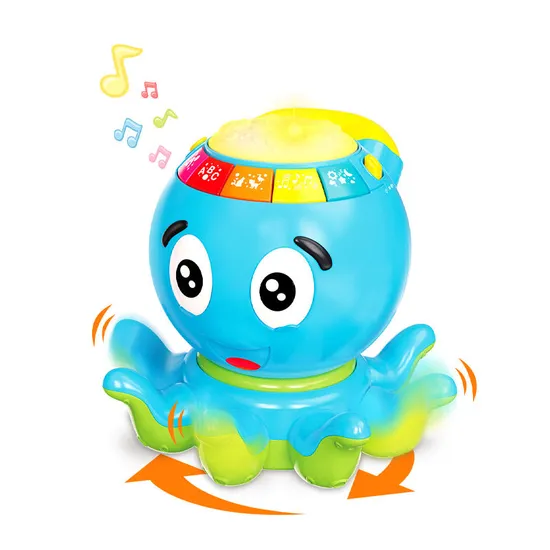 Wholesale Montessori Piano Drum Keyboard Musical Instrument Small Light Musical Crawling Baby Electronic Toy with LED Lights