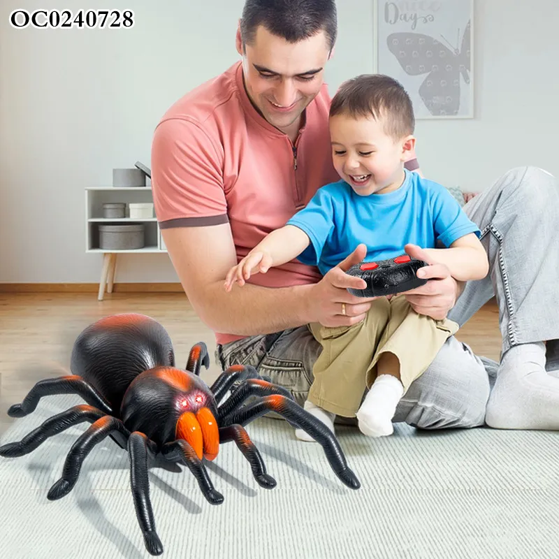 Wholesale Remote Control Spider Plastic Walking Insect RC Spider Animal Simulation Toys for Kids