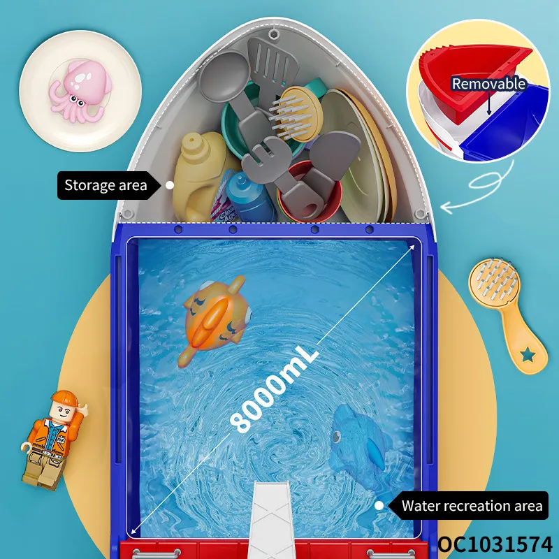Wholesale Plastic Pretend Play Plastic Children Water Play Floats Boat Pool Magnetic Fishing Toy Game with Kids
