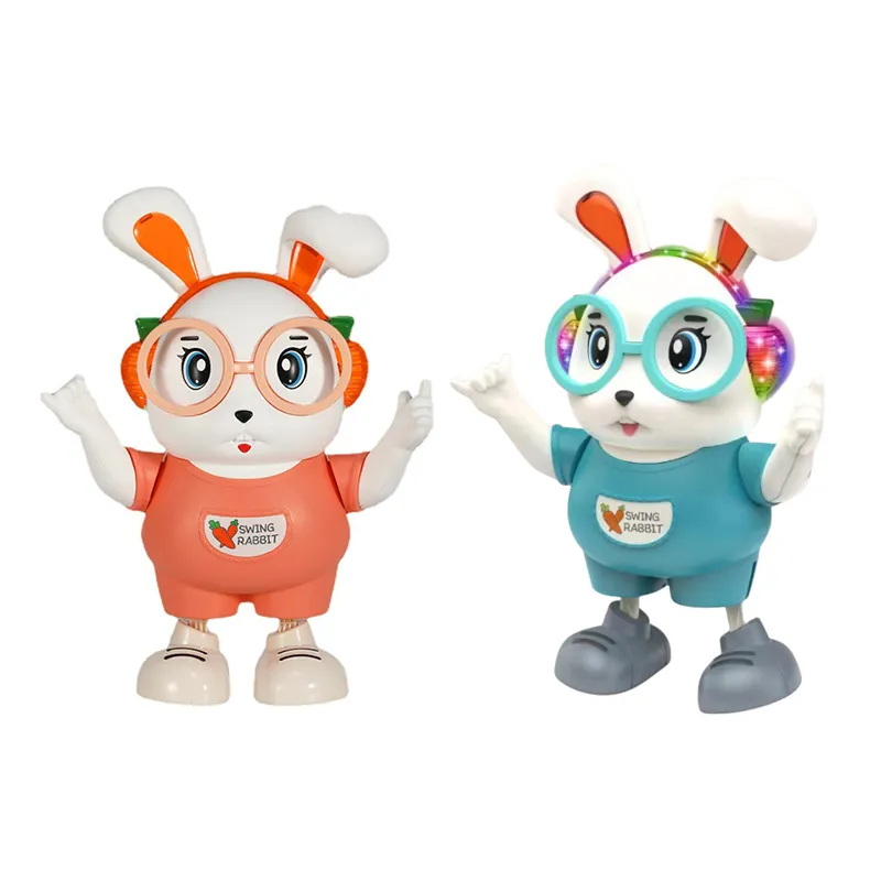 Wholesale Electric Animals Plastic Popular Dancing Rabbit Sing Baby Toys with Lights