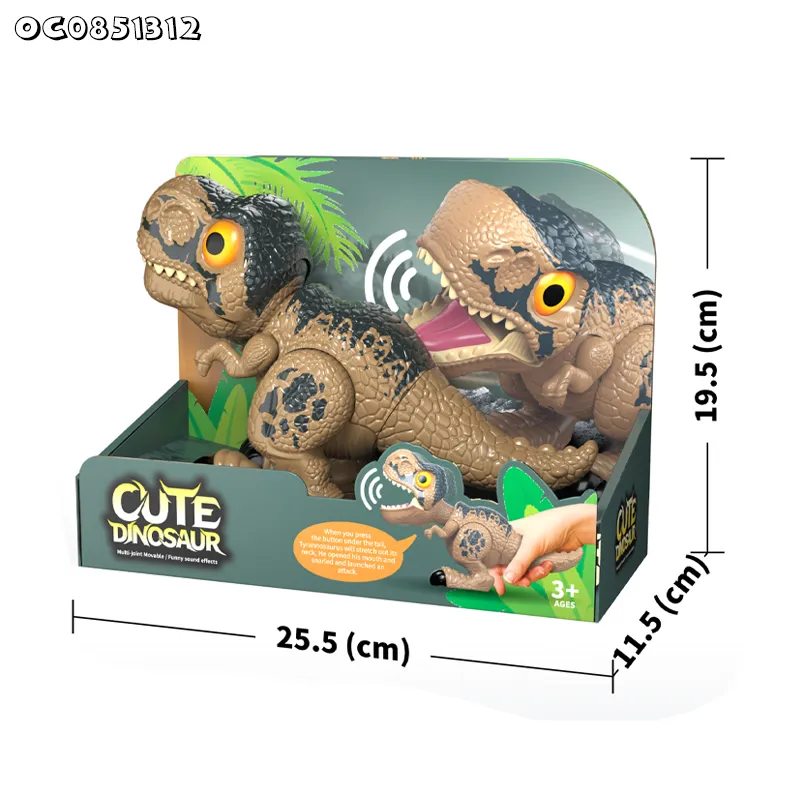 Cute Small Custom Toys Tyrannosaurus Rex Battery Operate Electric China Wholesale Dinosaur Toys with Sound for Children Kids