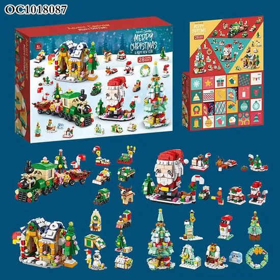 Wholesale Educational Plastic Blocks Building Christmas Cartoon Toys
