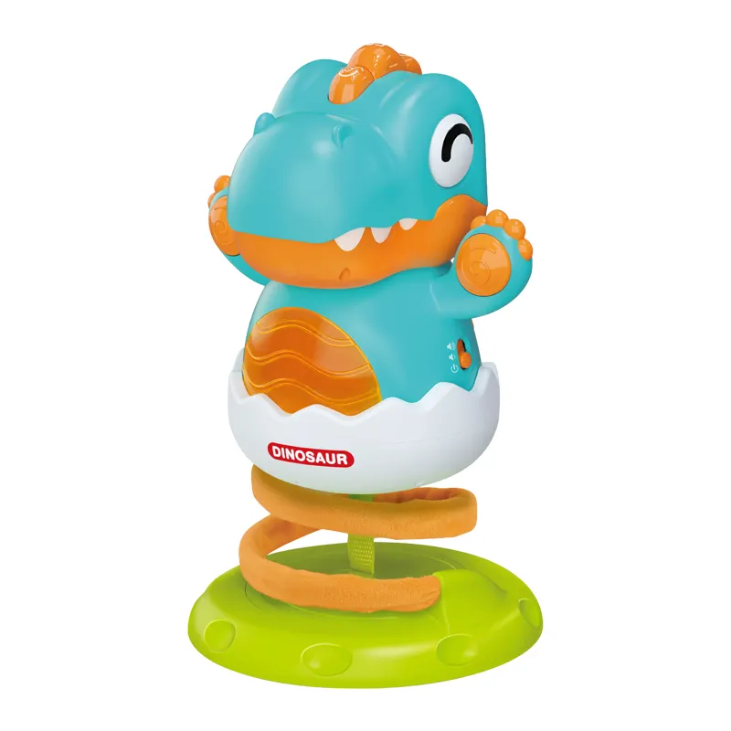 Cute Dinosaur Bouncing Animal Musical Gift Set of Electronic Toys for Baby Sensory Activity