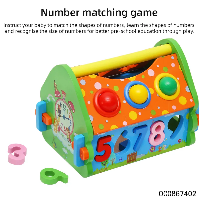 Wholesale Montessori Educational Wooden DIY Building Block Toy