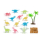 12 Pieces Chinese PVC Wild Animal Luminous Children Cheap Mini Dinosaur Figurines Models Toys Wholesale From China