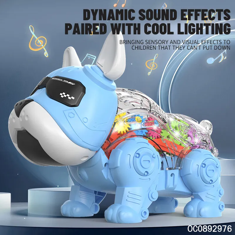 Wholesale Intelligent Electric Walking Remote Control Dog Toys with Lights and Sound