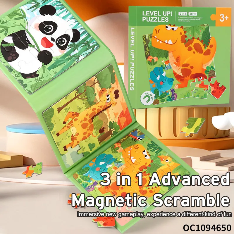 Early Educational Toys Personalized Custom Brain Developmental Games Animal Dinosaur Jigsaw Puzzles Toy for Adult Kids