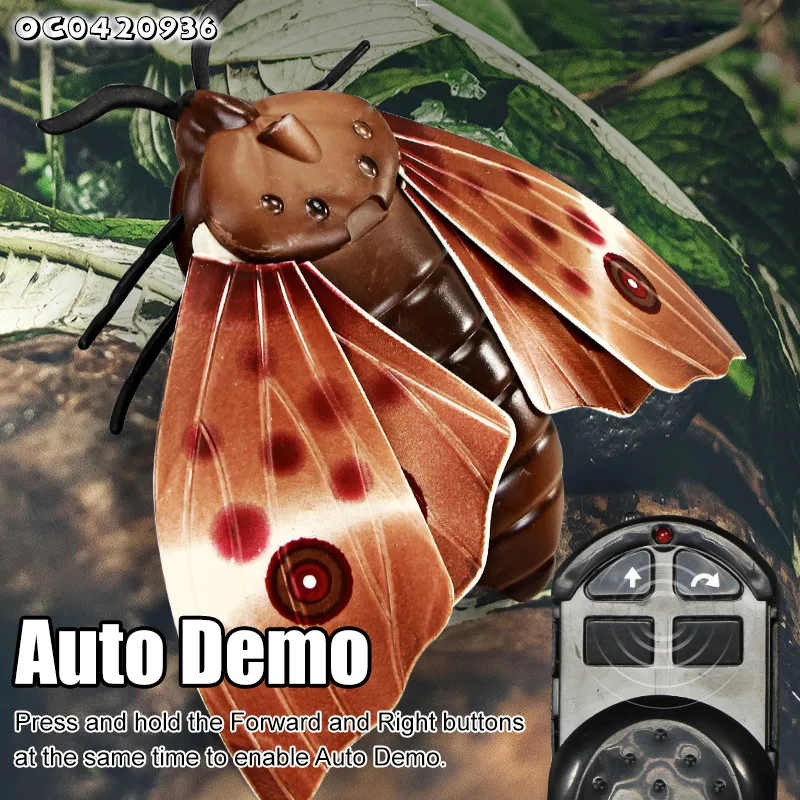 Wholesale Lighted up Interactive Model Mini Remote Control RC Flying Insects Animal Toy