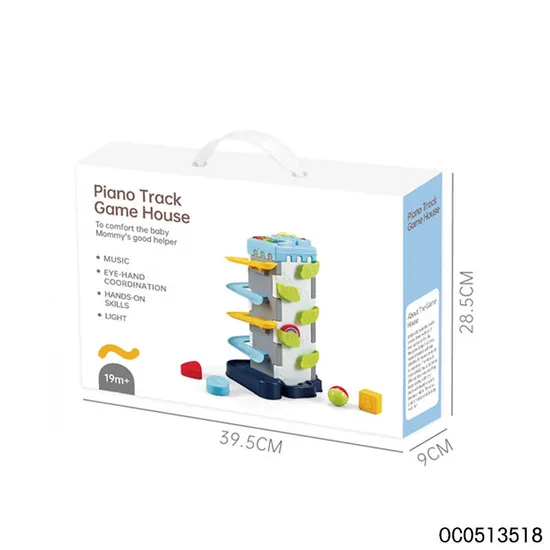 Wholesale Musical Popular Learning Electric Rolling Ball Piano Music and Light Toys for Kids