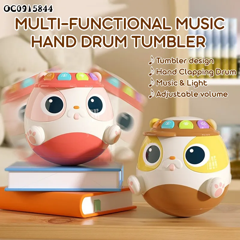 Wholesale Electronic Learning Electronic Piano Hand Drum Musical Instrument Toy with Light and Sound
