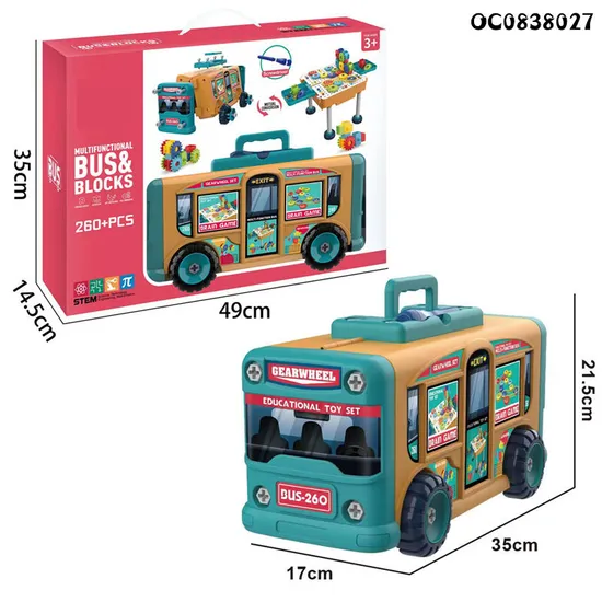 Wholesale Montessori Children's Model Mechanical Plastic Building Blocks Toy