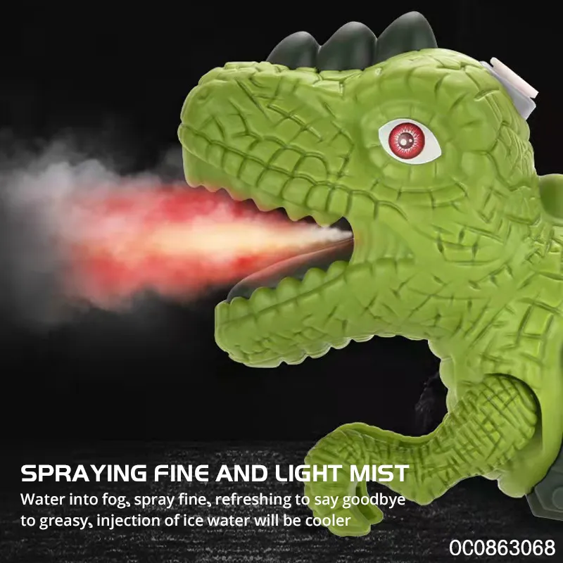 Battery Operated Mist Spray Dinosaur Toy Gun Toy for Boys with Light Sound