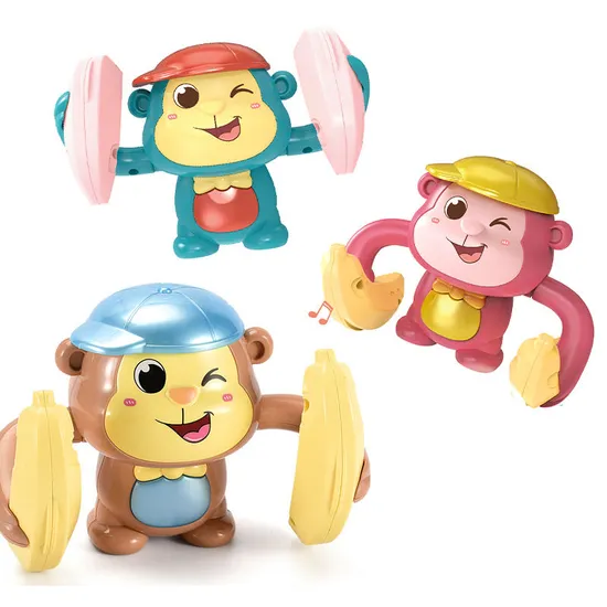 Wholesale Electric Children Musical Walking Animal Battery Operated Plastic Animal Monkey Toys