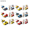 Wholesale Educational Montessori 6in1 Truck Mini Cartoon Plastic Building Block Car Toy for Kids