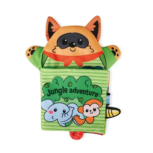 Wholesale Busy Board Stuffed Basic Skill Activity Cloth Story Realistic Animals Montessori Educational Book Toy