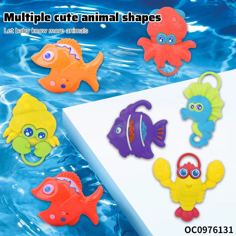 Wholesale Montessori Funny Plastic Fish Bath Fishing Educational Baby Water Game Toys for Kids
