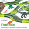 Dinosaur Theme Electric Toy Cars Train Set for Kids with 266PCS Assemble Flexible Multiple Tracks Games Toy with Liqht and Music