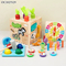 Wholesale Educational 6in1 Wooden Activity Busy Magic Montessori Baby Cartoon Animal Cognitive Learning Toy