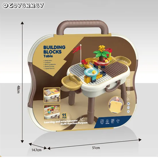 Wholesale Funny Popular DIY Block Building Track Educative Kids Foldable Baby Building Block Toys