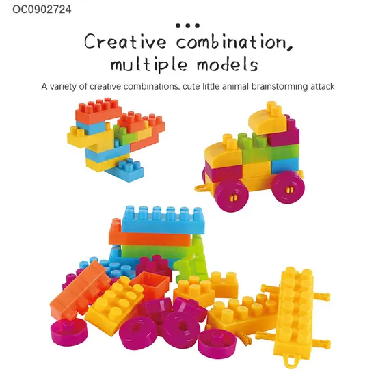 Wholesale Popular DIY Montessori Kids Cheap Baby Building Blocks Educational Baby Toys