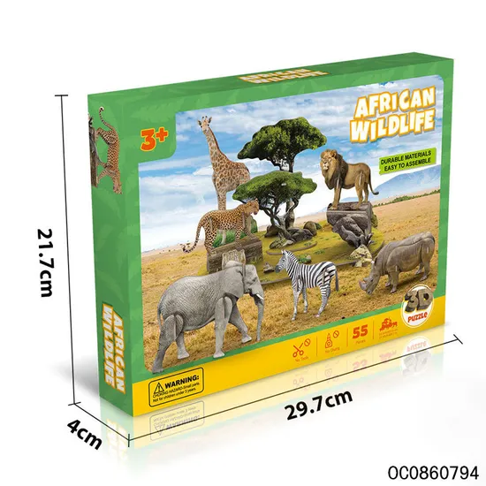 Wholesale Montessori Educational Popular Wild Animals Sets Toy