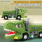 Rotating Plastic Ferris Wheel Multi Functional Electric Dinosaur Flexible Race Track Slide Toy with Light Music