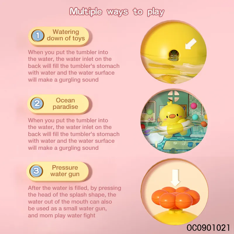 Wholesale 2in1 Children Bathroom Water Spray Animal Kids Shower Baby Bath Toys