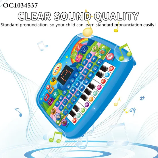 Wholesale Montessori Kids Laptop Education Musical Sound Learning Machine Keyboard Toy