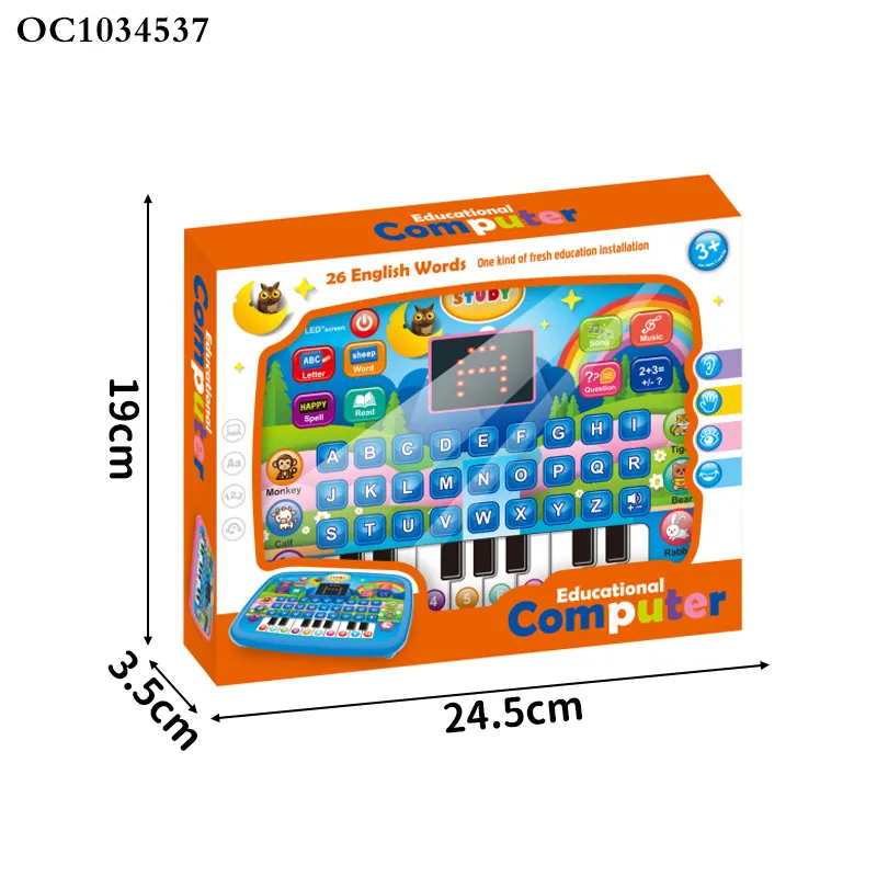 Wholesale Montessori Kids Laptop Education Musical Sound Learning Machine Keyboard Toy