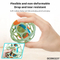 Hand Eye Coordination Shake Rattle Drum Baby Hand Grabbing Toy Felt Balls Baby Stress Ball Toy