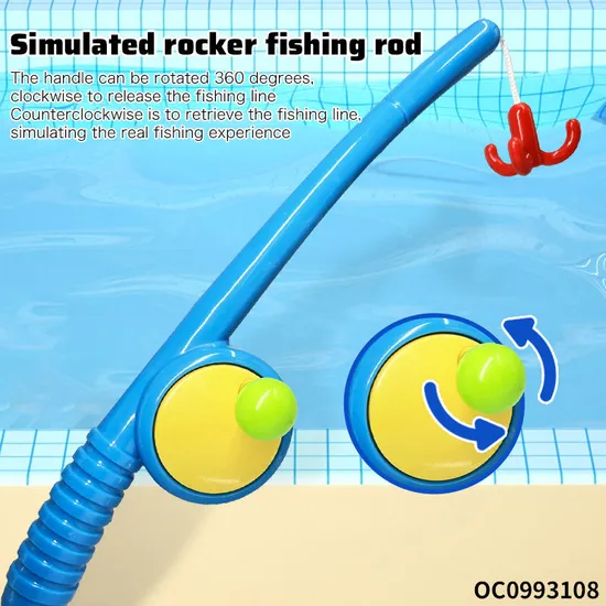 Wholesale Montessori Magnetic Realistic Plastic Fishing Toys Bath Game DIY Kit Baby Water Game