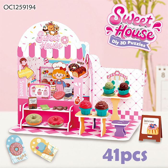 OC1259194 Cardboard Puzzle Dessert Toys