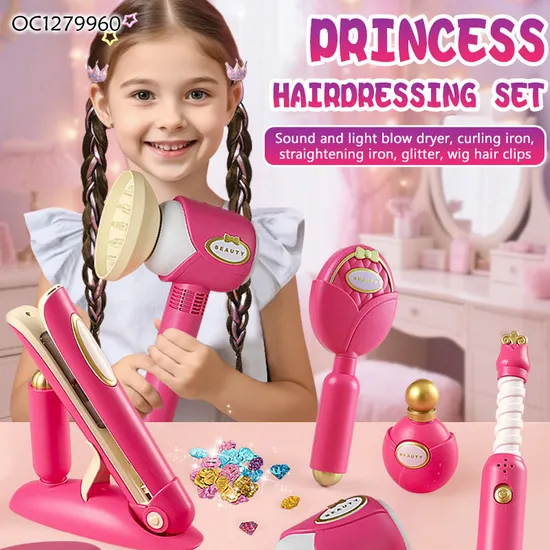 Wholesale DIY Fashion Make up Beauty Play Salon Hair Kid Toys for Little Girls