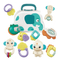 Noise Maker Sensory Toys Soft Ring Rattles for Babies Soft Toy 0 to 12 Months Toy with Elephant Storage Box