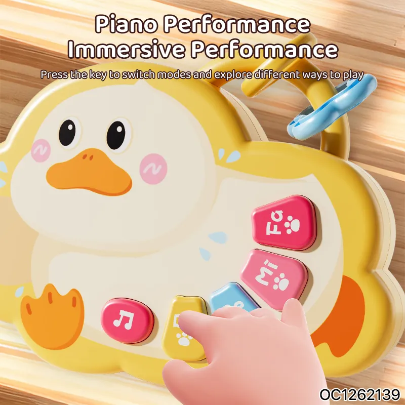 Toys Attention Concentration Toddler Hand Rattles Musical Educational Sensory Hand Bells Comfort Battery Operated Piano Toy