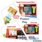 Plastic Shopping Basket Supermarket Game Toy Miniature Cashier Machine Cash Register Toy for Kids
