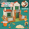 Wholesale Educational Montessori 3D Creative House and Educational Plastic Building Blocks Kids Learning Toy for Children