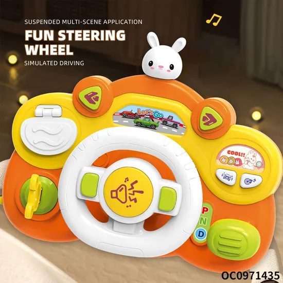 Sensory Games Musical Baby Steering Wheel Baby Rattles Toys for Baby