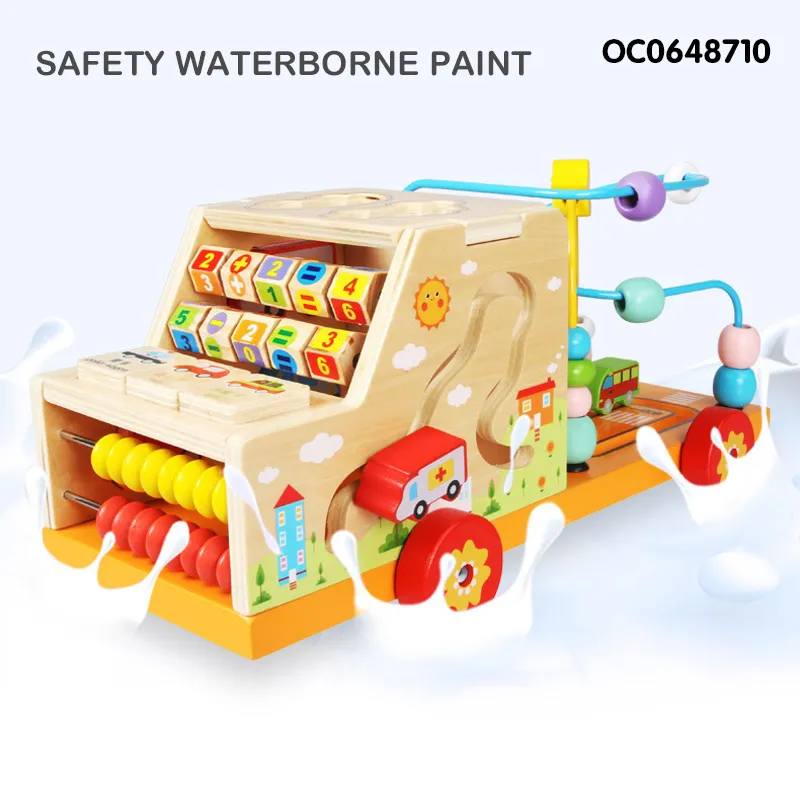 Wholesale Wooden Montessori Education Learning DIY Block Building Toys