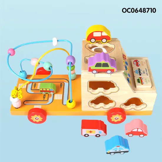 Wholesale Wooden Montessori Education Learning DIY Block Building Toys