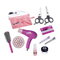 Kids Hair Dressing Beauty Set Pretend Play Makeup Princess Toys with Electric Hair Dryer for Girls