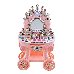 Wholesale Children's Beauty Fashion Cosmetic Products Makeup Nail Kids Dressing Table Sets Toys for Girls