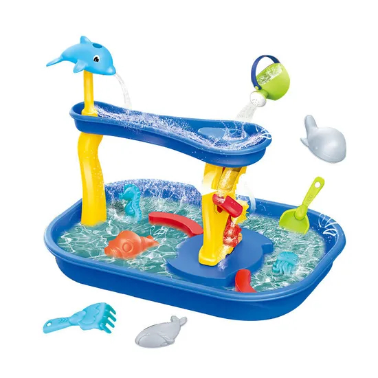 Wholesale Plastic Sea Animals Molds Pool Water Play Center Fun Beach Sand Table Plastic Outdoor Toys