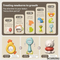 Wholesale Teether Lovely Animal Shape Hand Toys Baby Silicone Rattle Montessori Rattle Set Toy