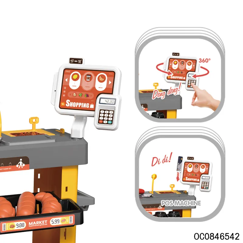 Children's Game Supermarket Shopping Cash Register Toy Other Pretend Play and Preschool