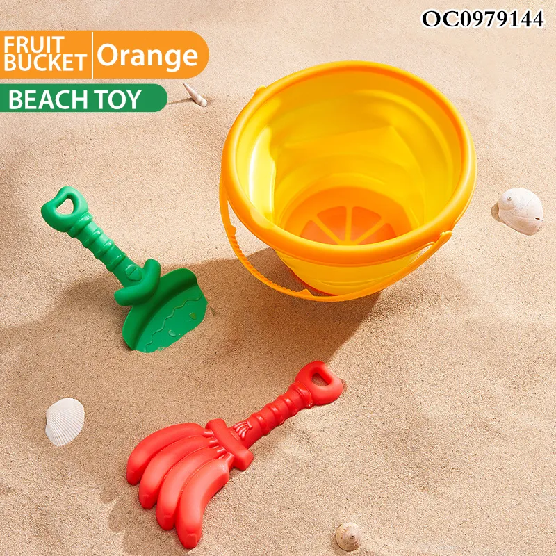 Wholesale Shovel Folding Bucket Summer Beach Sand Toys Set for Kids