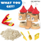 Wholesale 3D House Construction Materials Modeling Summer Sand Plastic Kids Magic Sand Castle Building Blocks Toy Set