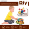 Wholesale Lighted up Creative Montessory Plastic Building Blocks Truck Model Toy for Kids