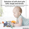 Rattle Ball Plush Stuffed Infant Toys Gift Baby Crib Hanging Rattle Toys Sensory Montessori Soft Balls Toy for Babies Soothing Toys